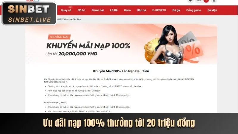 Tiền thưởng chào mừng cho người chơi mới tại 777bet game